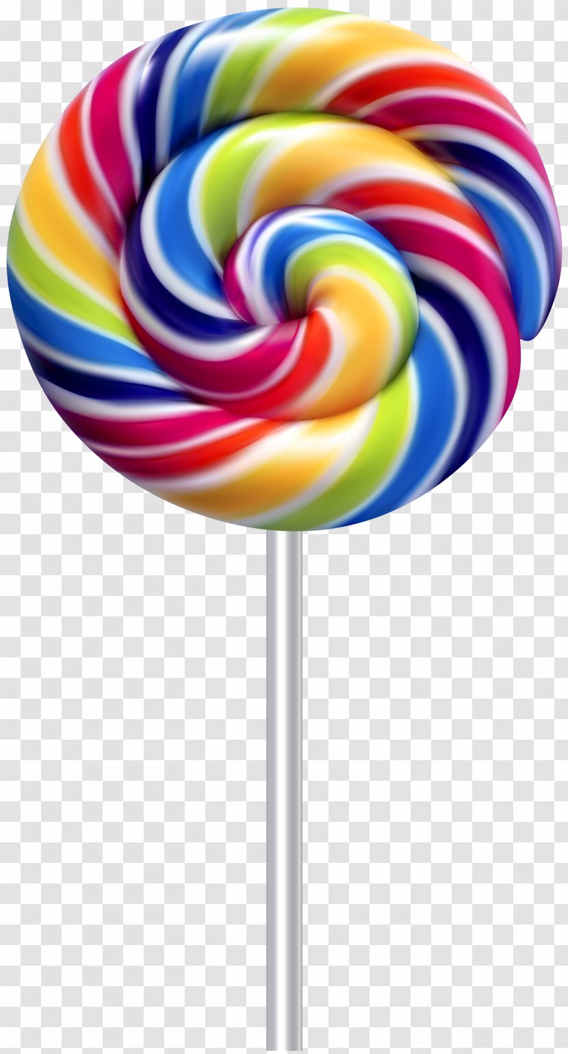 Lollipop Stick Candy Clip Art - Food - Multicolor Swirl Transparent Transparent PNG