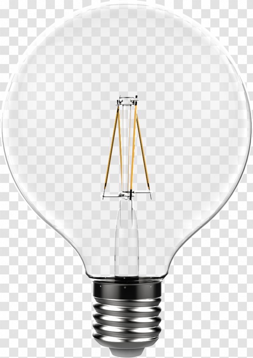 Lighting LED Lamp Incandescent Light Bulb Tube - Multifaceted Reflector - E27 Transparent PNG