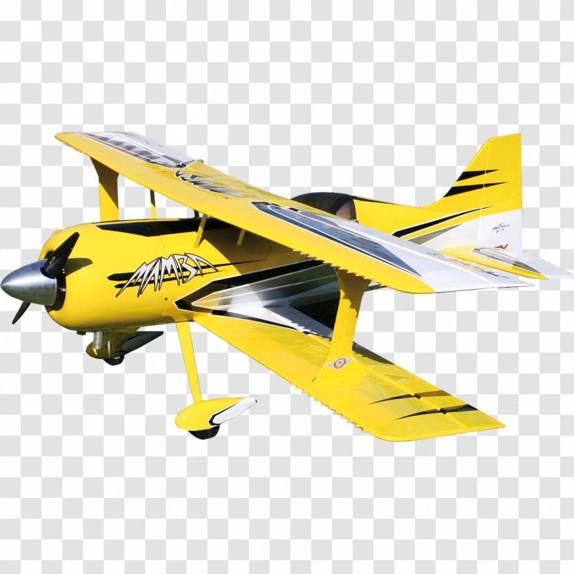 Radio-controlled Aircraft Airplane Extra EA-300 Biplane - Yellow Transparent PNG