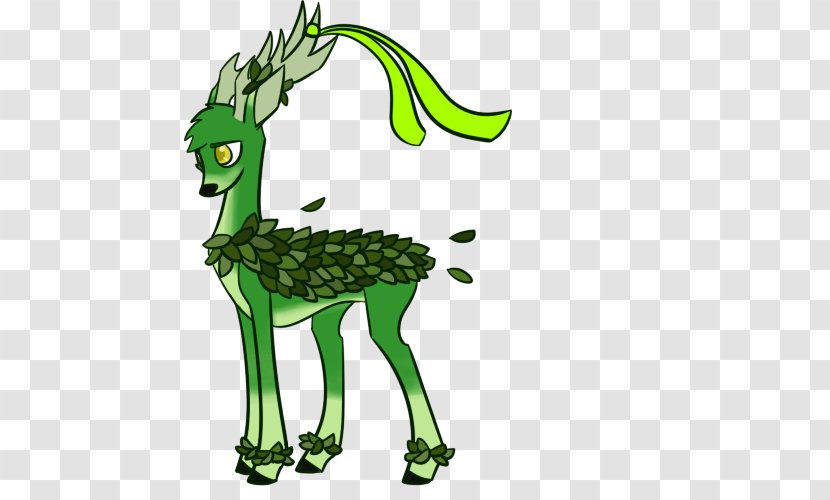 Giraffe Deer Horse Mammal - Green Transparent PNG