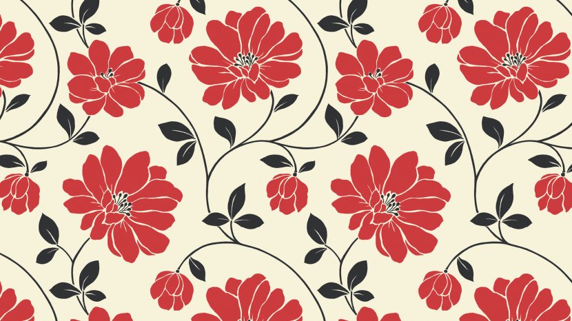 Desktop Wallpaper Flower High-definition Television - Floral Background Transparent PNG