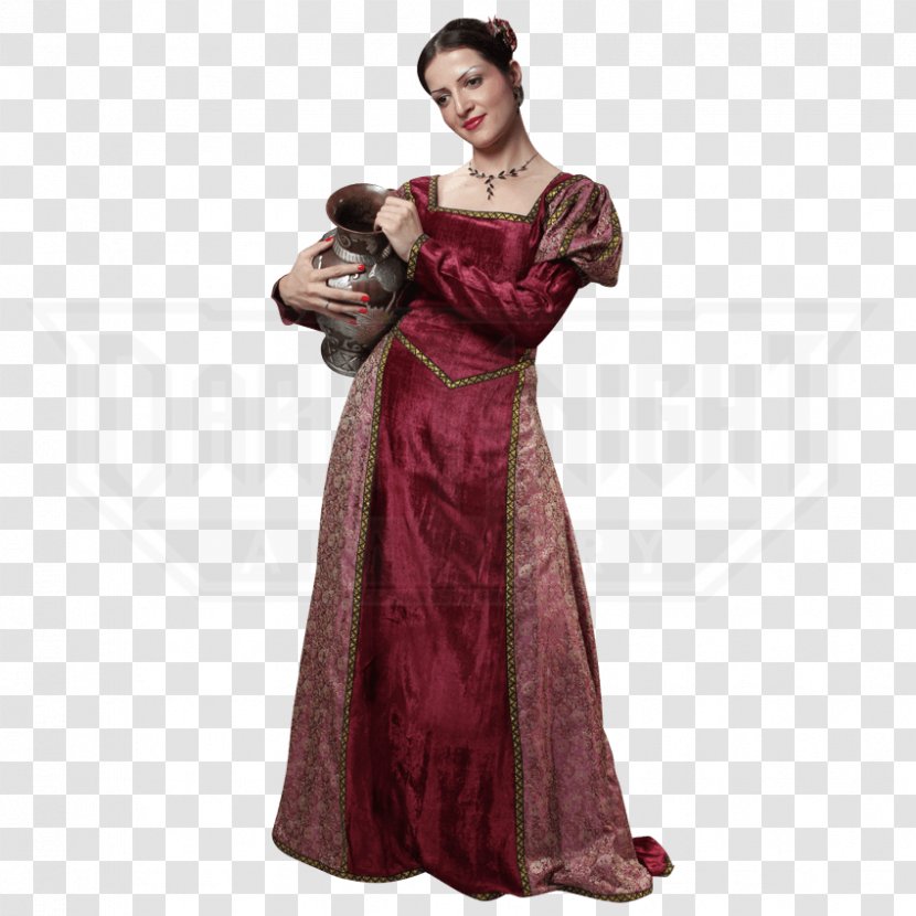 Medieval Background - Cocktail Dress - Victorian Fashion Textile Transparent PNG