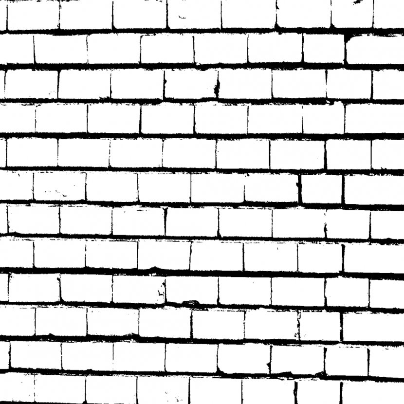 Brick Wall Black And White Photography Transparent PNG