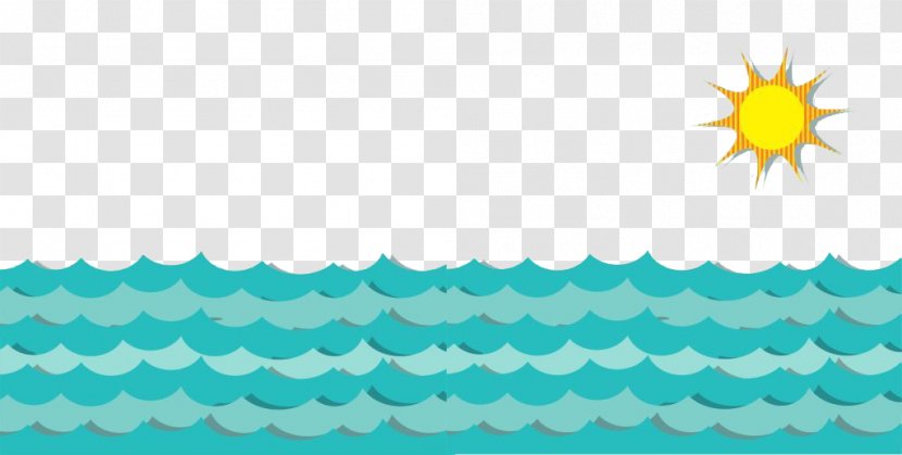 Sea Cartoon Blue - Green - Border Transparent PNG
