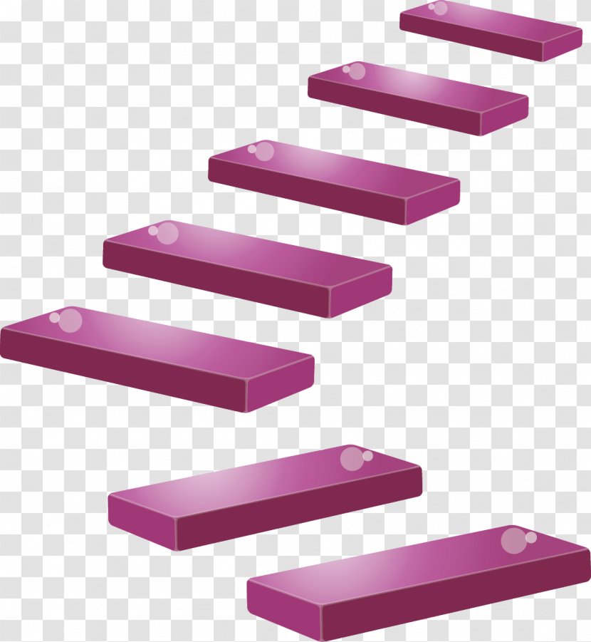 Stairs U53f0u9636 Cartoon - Deck Railing - Purple Simple Ladder Decoration Pattern Transparent PNG