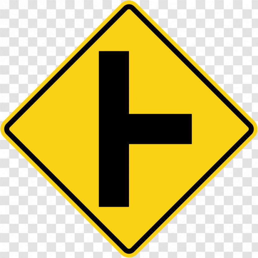Rail Transport Traffic Sign Three-way Junction Warning - Signs Transparent PNG