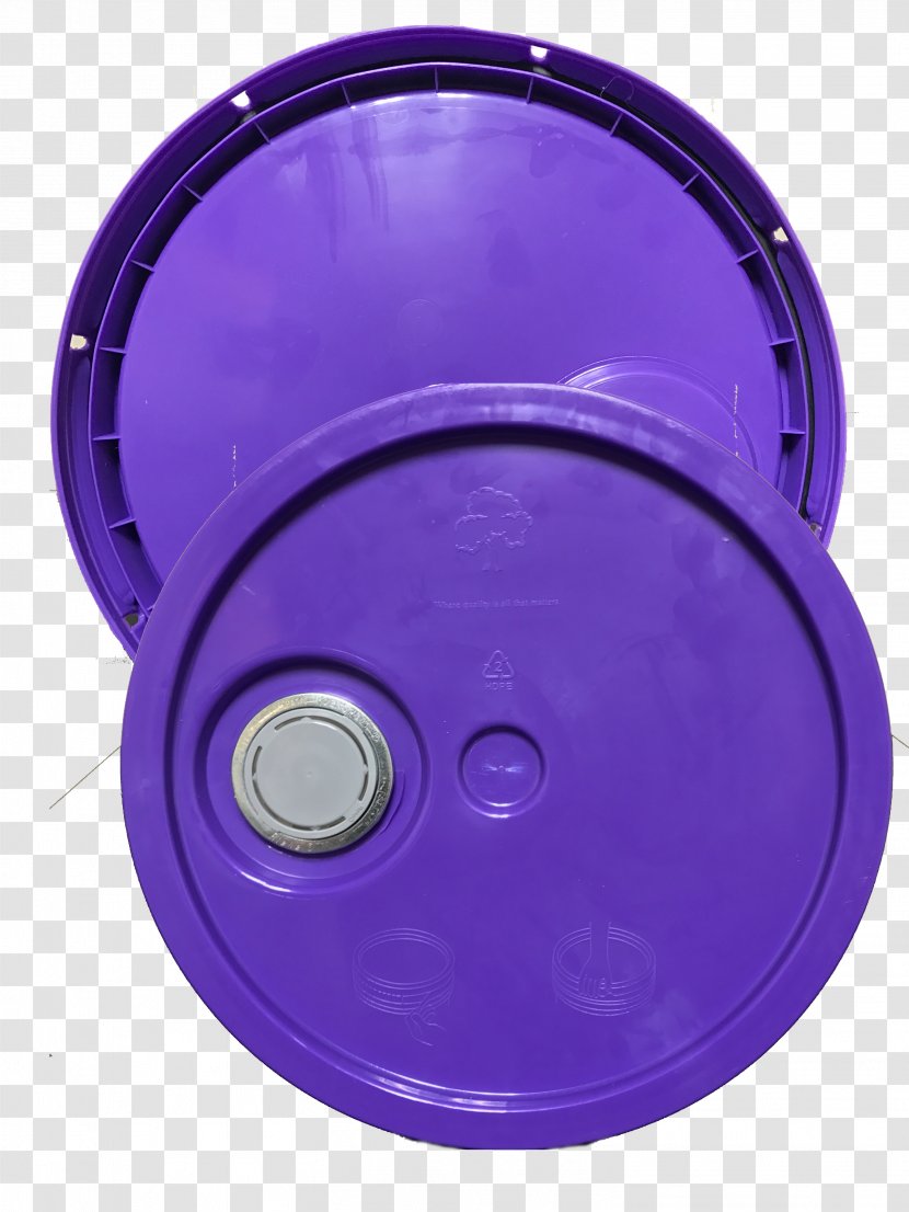 Plastic Bucket Lid Gasket Imperial Gallon - Purple - Buckets With Lids Transparent PNG