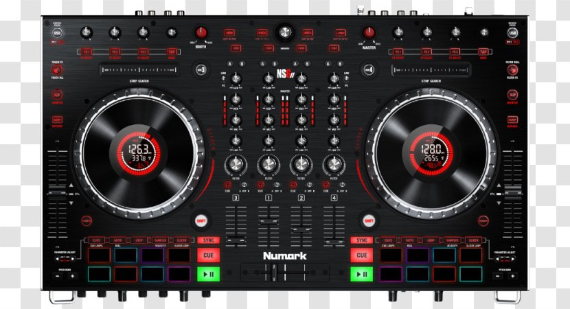Numark NS6II DJ Controller Industries Disc Jockey - Audio Receiver - Electronic Instrument Transparent PNG