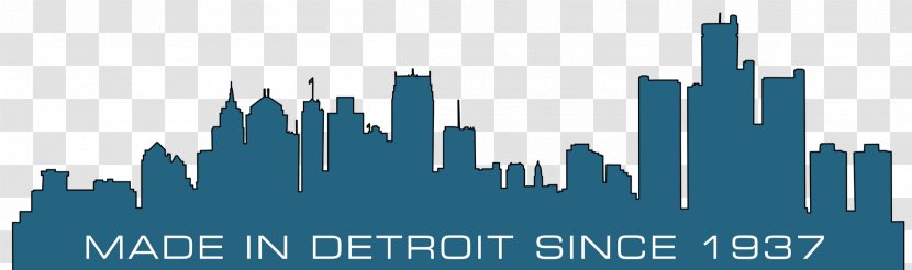 Detroit Wall Decal Skyline Canvas Print - Logo - Cityscape Vector Transparent PNG