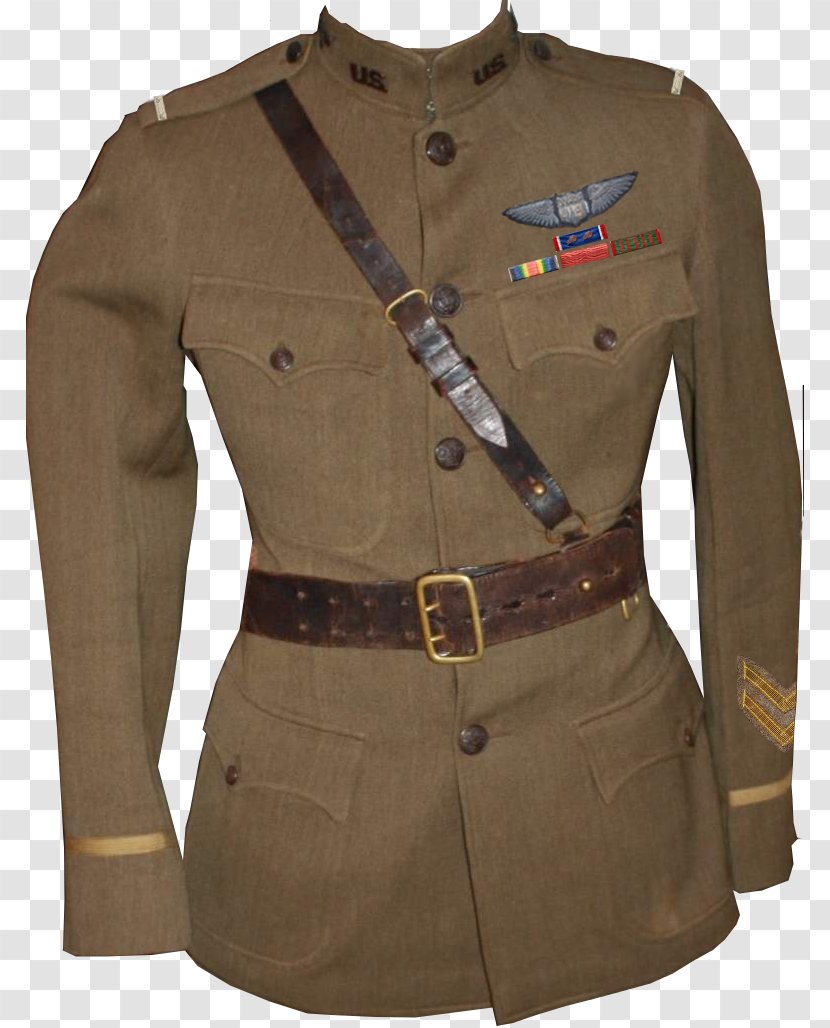 Trench Coat Khaki - Military Uniform - Pilot Transparent PNG