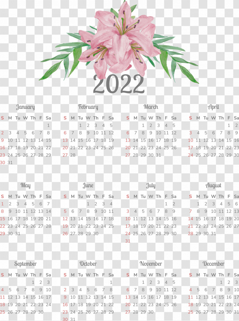 Flower Calendar 2011 Plant Science Transparent PNG
