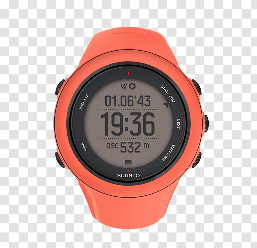 Suunto Ambit3 Sport Oy Peak Watch Spartan Wrist HR - Orange Transparent PNG