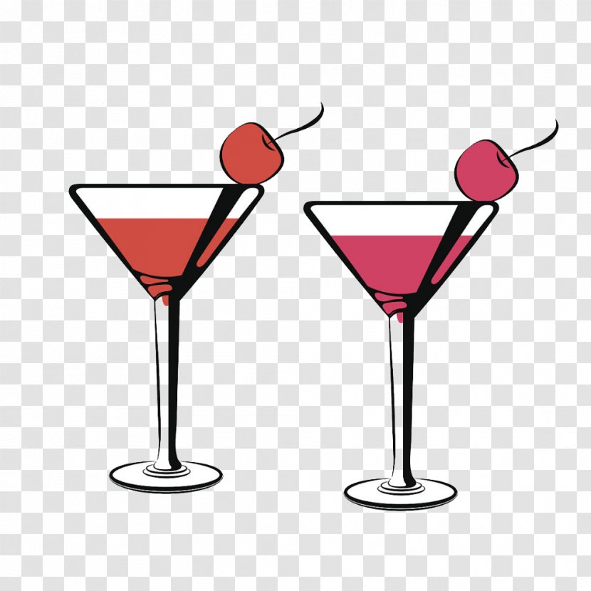 Pink Lady Wine Cocktail Garnish Cosmopolitan - Juice - Shot Glass Transparent PNG