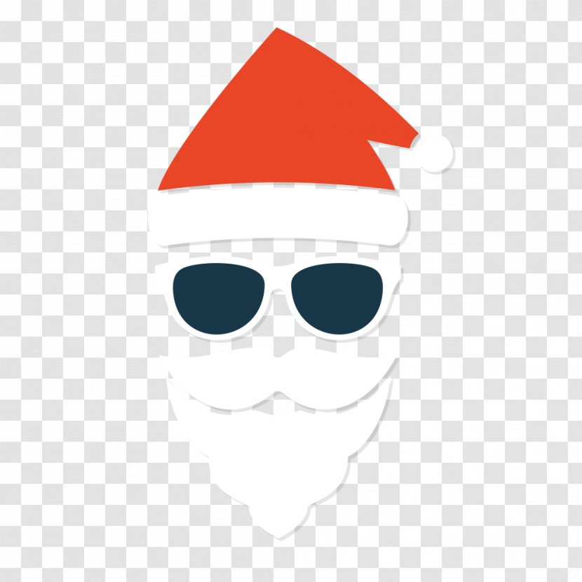 Santa Claus Christmas Sunglasses Transparent PNG