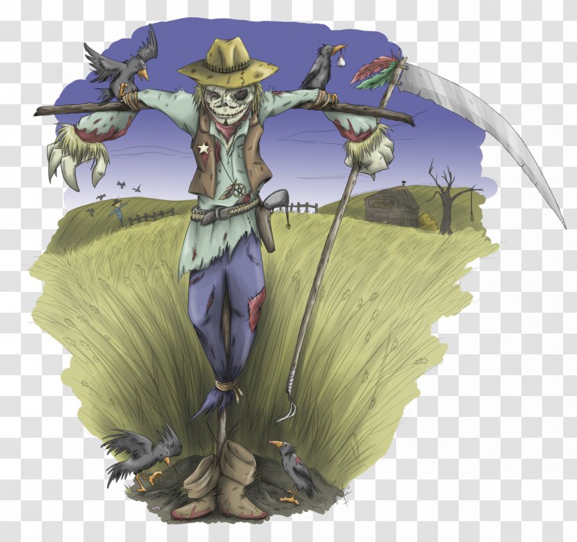 Tree Illustration Flower - Crow Scarecrow Transparent PNG