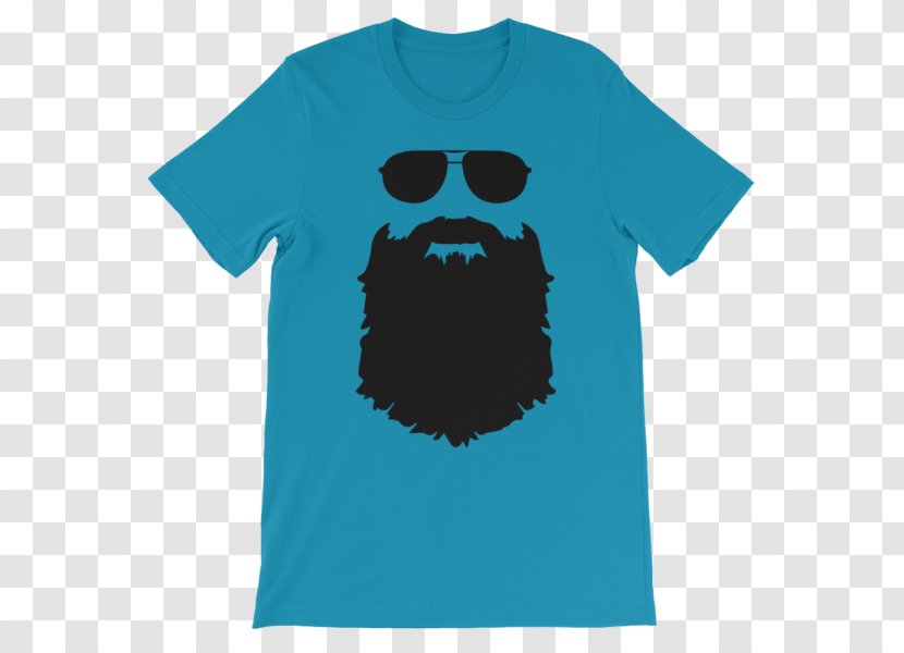 T-shirt Wall Decal Sticker Beard - Turquoise Transparent PNG