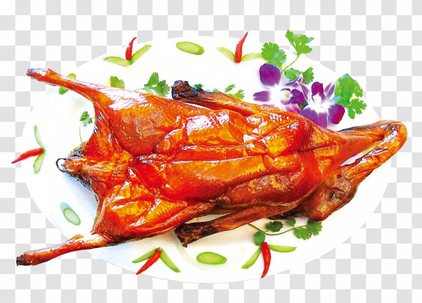 Peking Duck Barbecue Chicken - Fried Food - Tea Transparent PNG