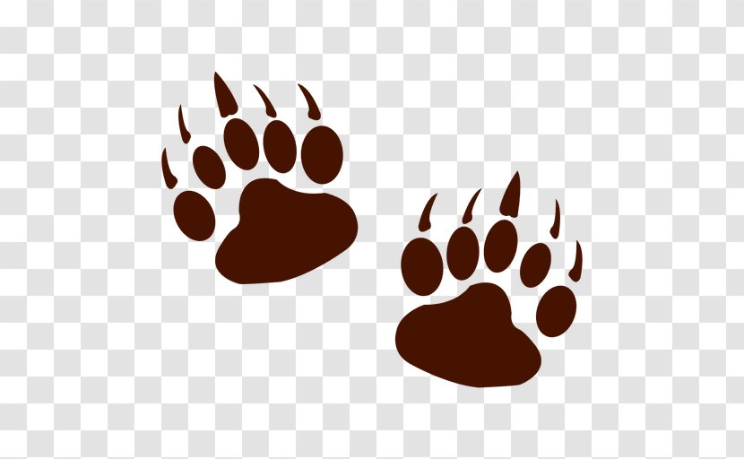 Bear Animal Track Footprint Clip Art Transparent PNG