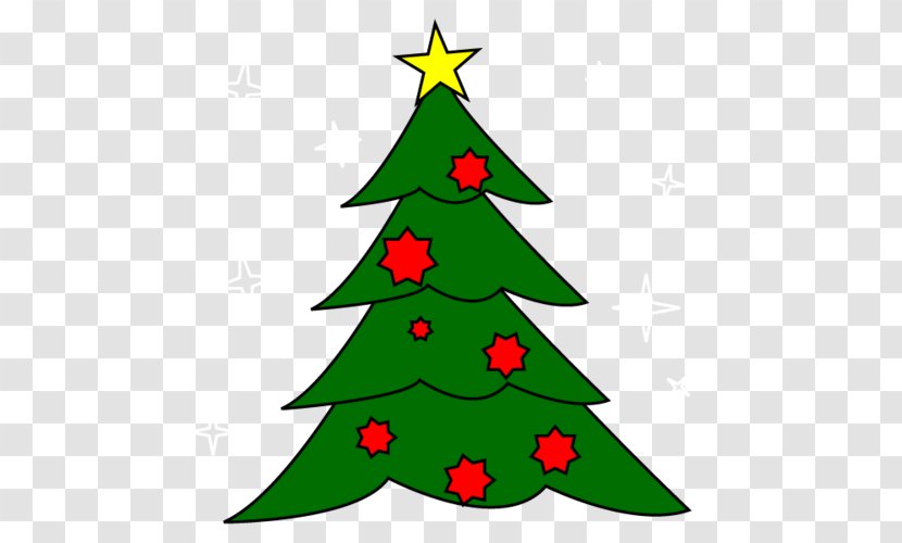 Christmas Tree Clip Art - Conifer - Pohon Natal Transparent PNG