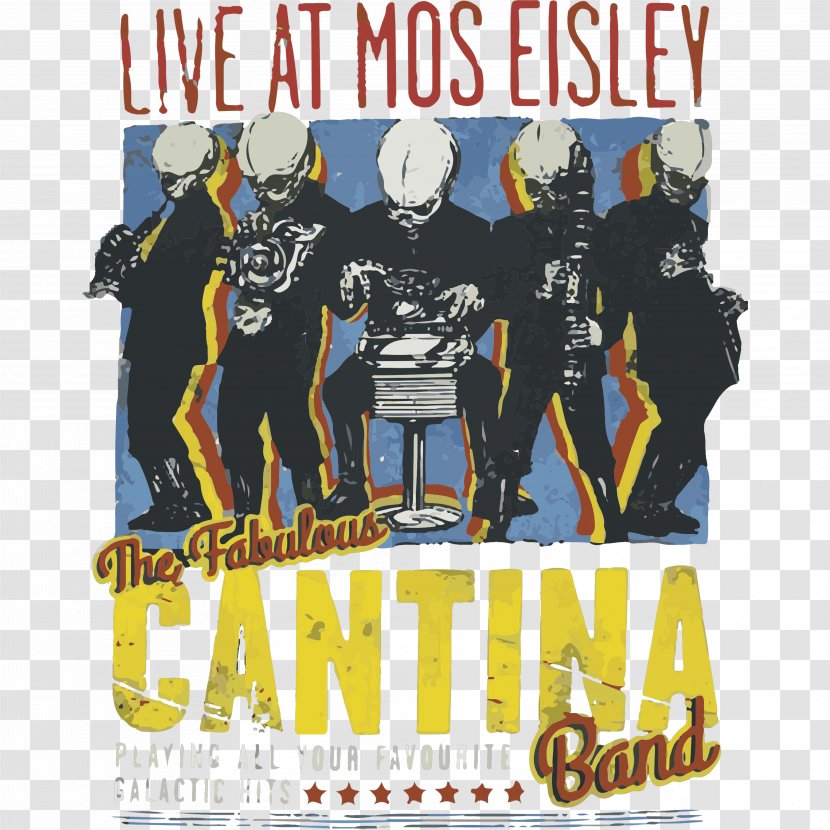Printed T-shirt Mos Eisley Cantina Figrin D'an And The Modal Nodes Hoodie - Top Transparent PNG