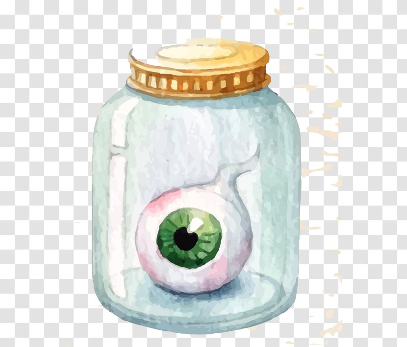Halloween Drawing - Glass - Bottle Transparent PNG