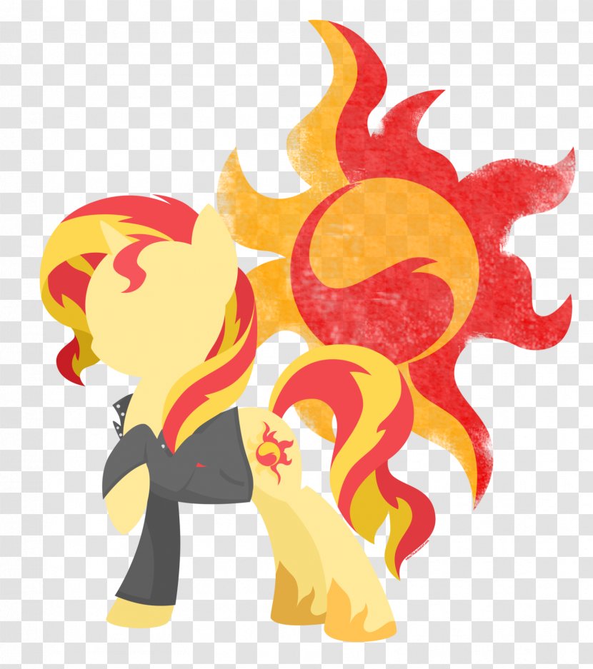 Sunset Shimmer Silhouette Pony Art Transparent PNG