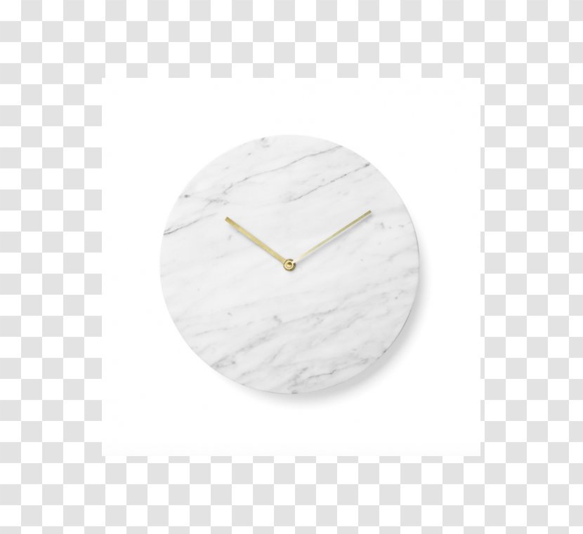 Carrara Marble Clock - White - Wall Menu Transparent PNG