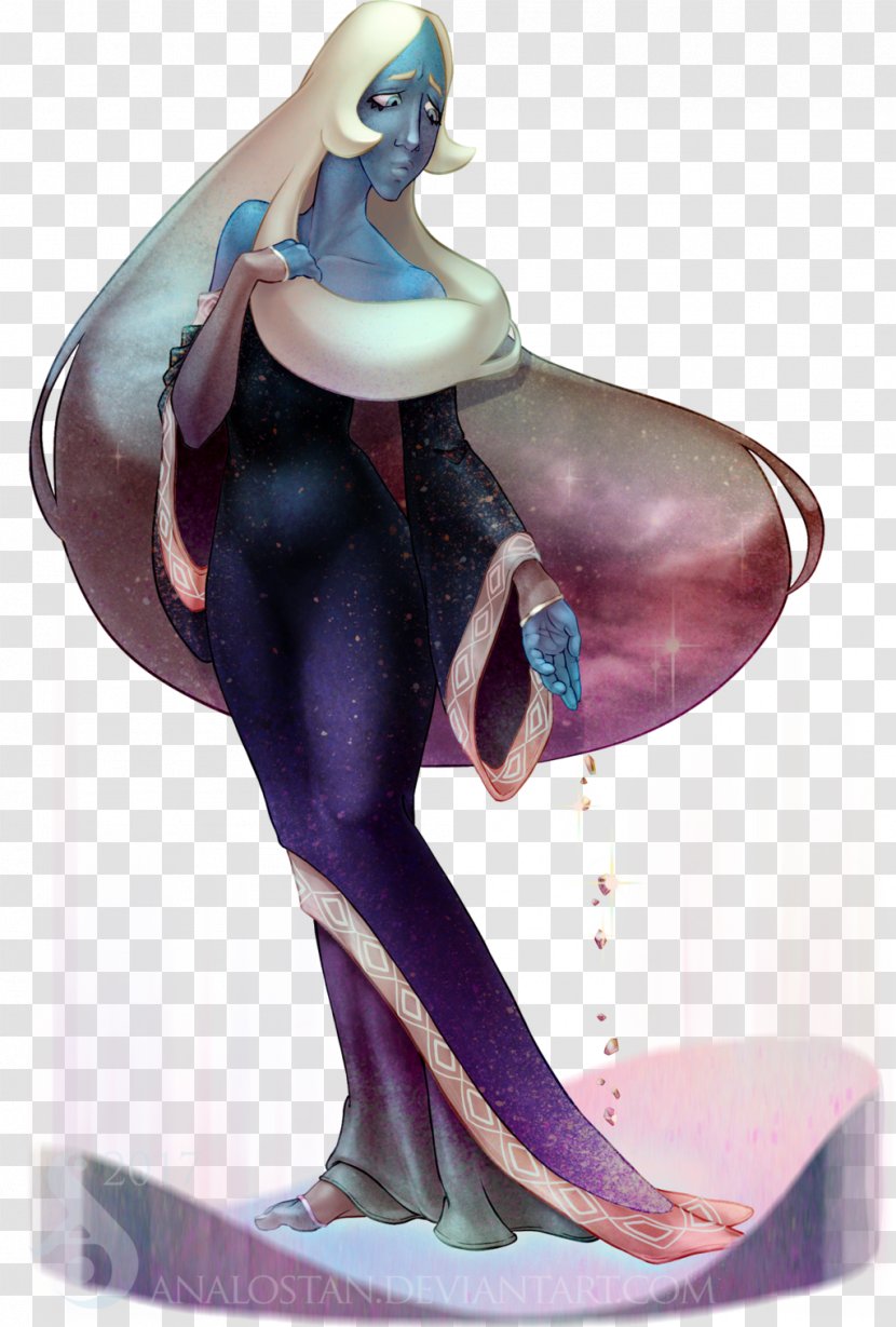 Blue Diamond Gemstone Pink Fan Art - Steven Universe Transparent PNG