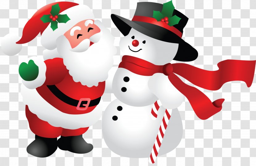 Santa Claus Snowman Christmas Clip Art - Decoration - Creative Transparent PNG