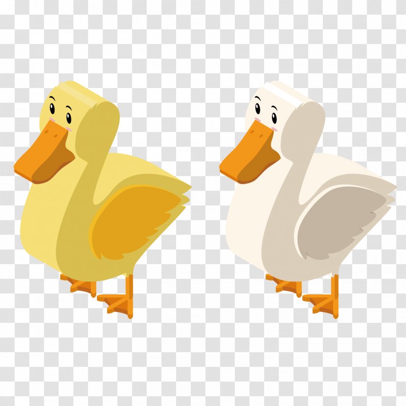 Duck 3D Computer Graphics Illustration - Ducks Geese And Swans - Vector Cute Transparent PNG