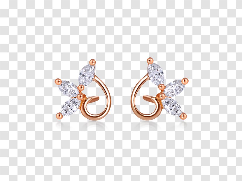 Earring Body Jewellery Silver Diamond Transparent PNG