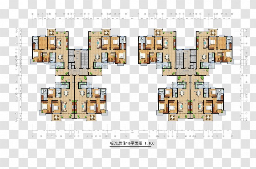Floor Plan Apartment House Computer-aided Design - Size Chart Transparent PNG