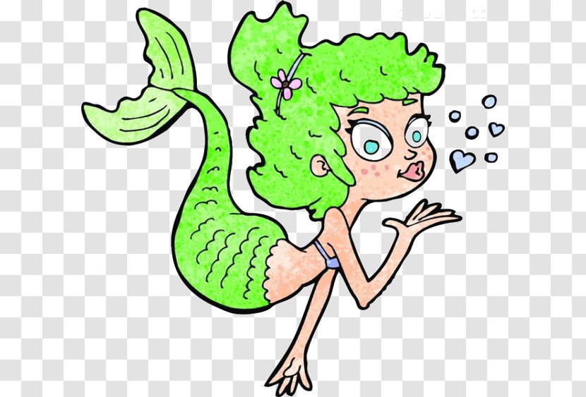 Cartoon Mermaid Royalty-free Clip Art - Leaf - Creative Transparent PNG