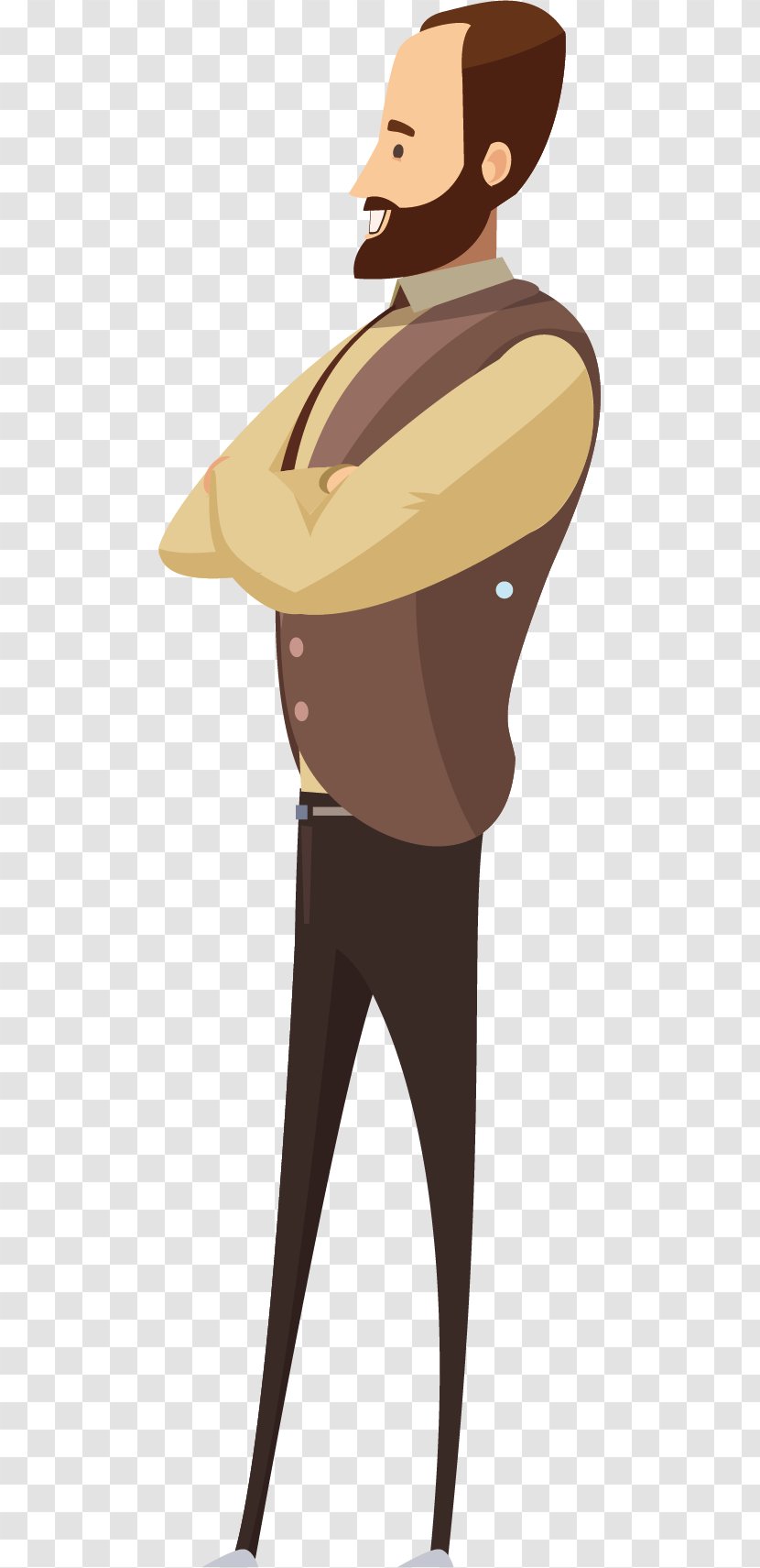 Beard - Hat - The Bearded Clerk Is On Side Transparent PNG