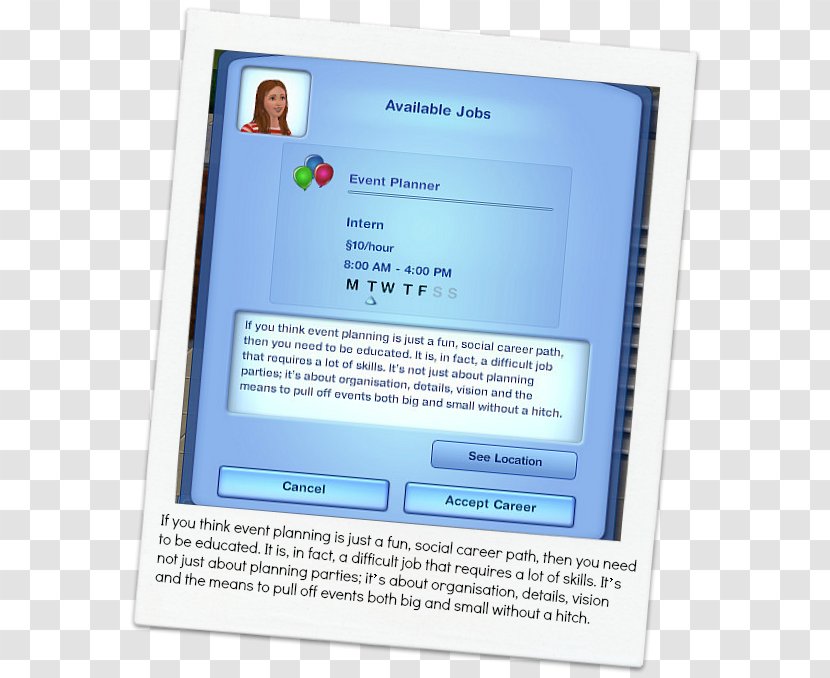 The Sims 3 4 Computer Program Mod Careers: Florist - Operating Systems - Missy Transparent PNG
