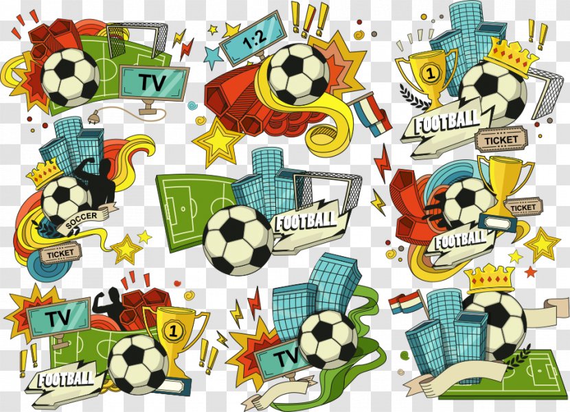 American Football Pitch - Recreation - Vector Cartoon Soccer Logo Transparent PNG