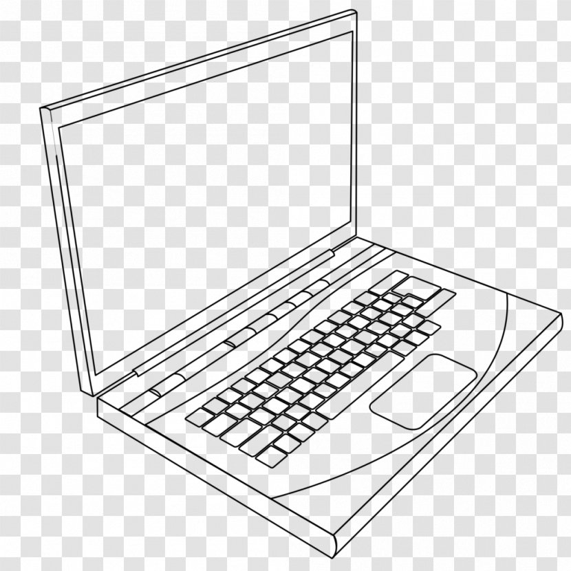 Laptop Line Art Drawing Clip Transparent PNG