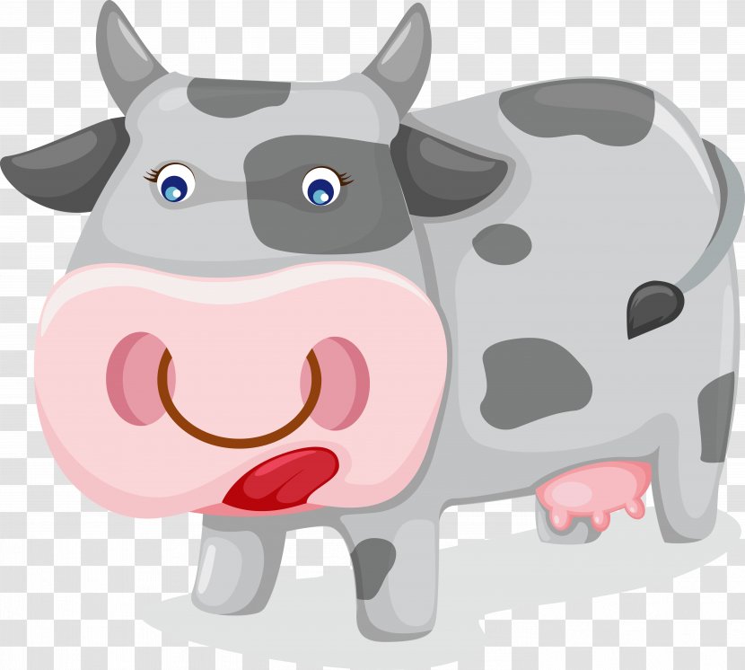 Cattle Farm Cartoon Clip Art - Pig - Animals Transparent PNG