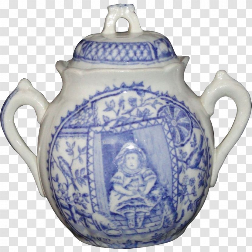 Mug Blue And White Pottery Kettle Ceramic Transparent PNG