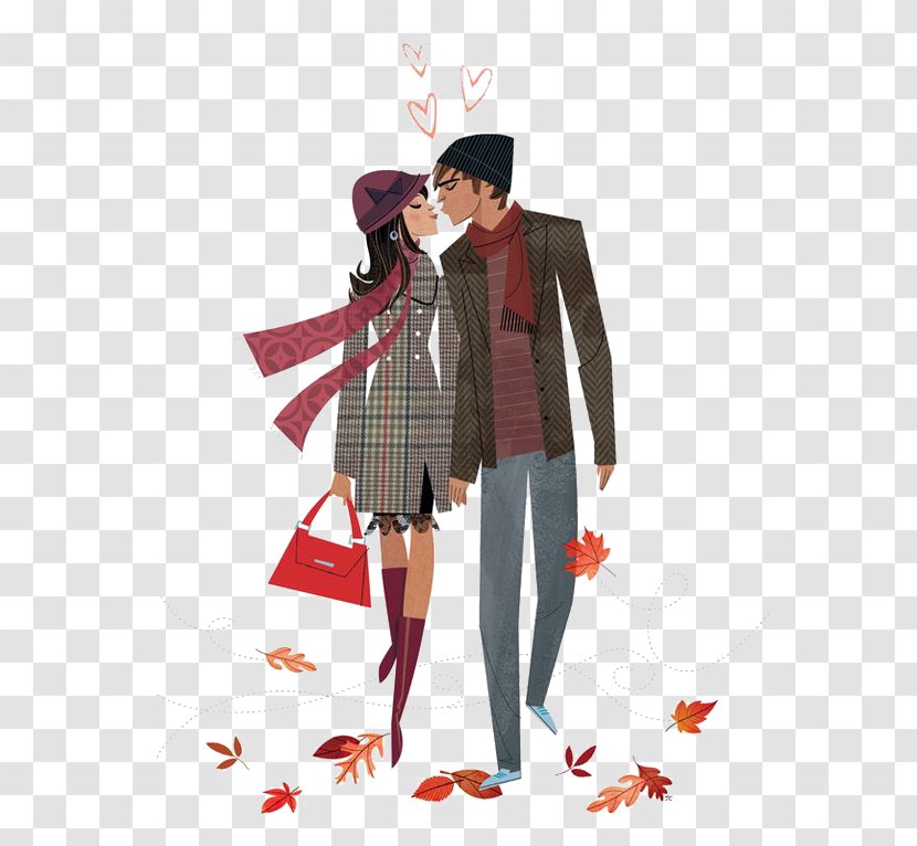 Art Drawing Fashion Illustration Illustrator - Gentleman - Cartoon Couple Transparent PNG