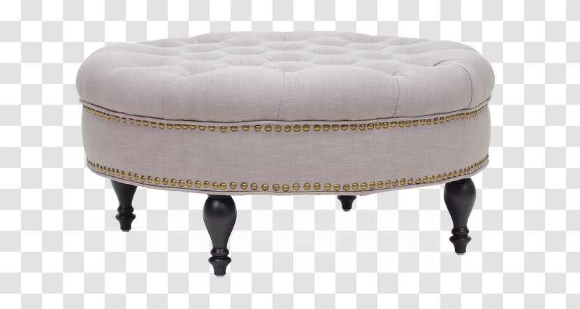 Ottoman Tufting Furniture Upholstery Bathroom - Oval Bed End Stool Transparent PNG