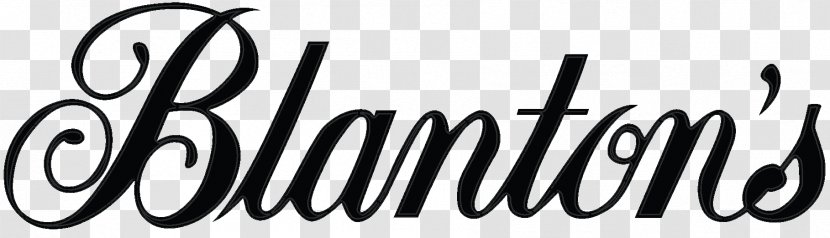 Logo Blanton's Font Brand Black - Silhouette - Watercolor Transparent PNG