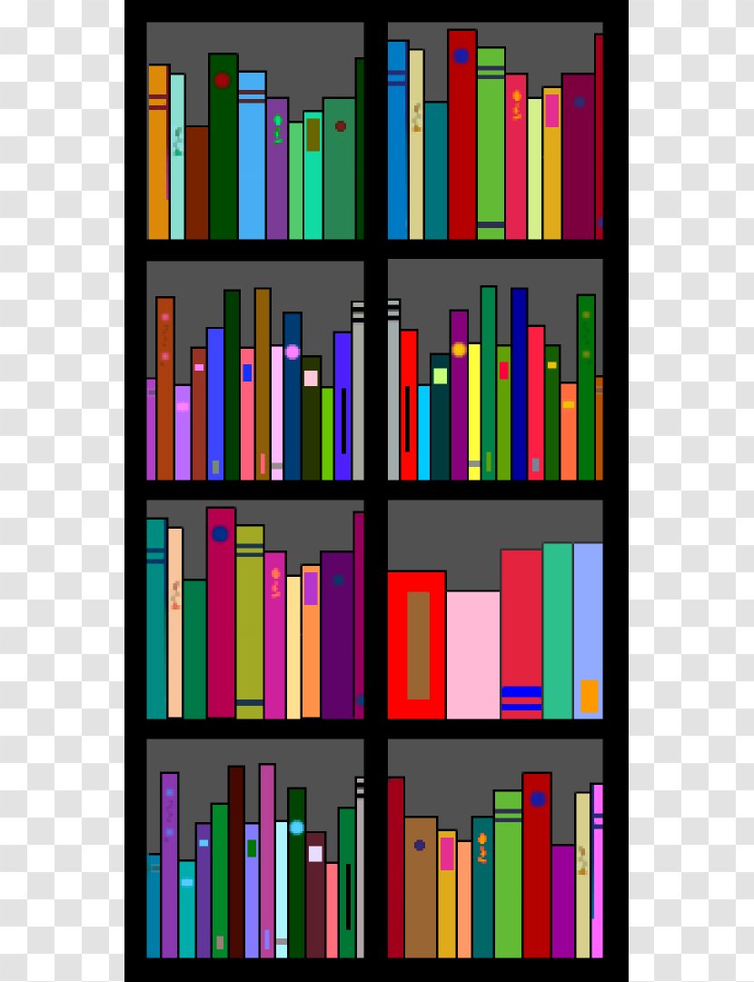 Bookcase Shelf Clip Art - Text - Openclipart.org Transparent PNG