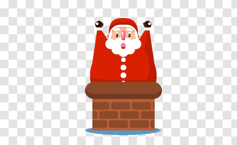 Santa Claus Chimney Christmas - Silhouette - And Transparent PNG