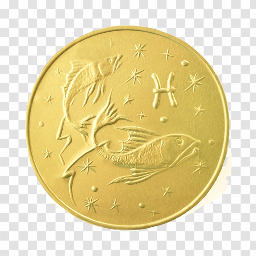 Medal Gold Coin Award Astrological Sign - Coating Transparent PNG