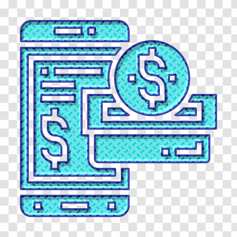 Smartphone Payment Icon Digital Banking Icon Transparent PNG