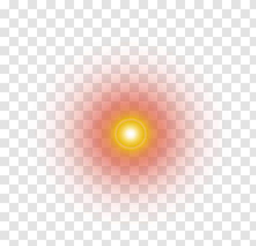 Light Pink Circle Pattern - Yellow Glow Transparent PNG