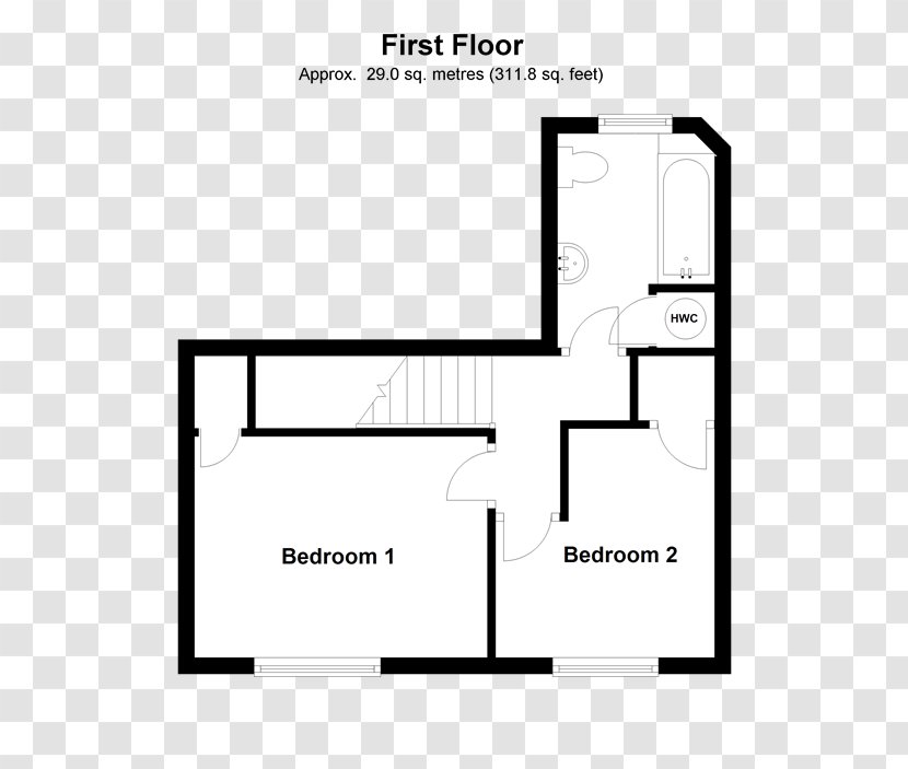 Floor Plan Apartment House Building - Townhouse - Cad Transparent PNG