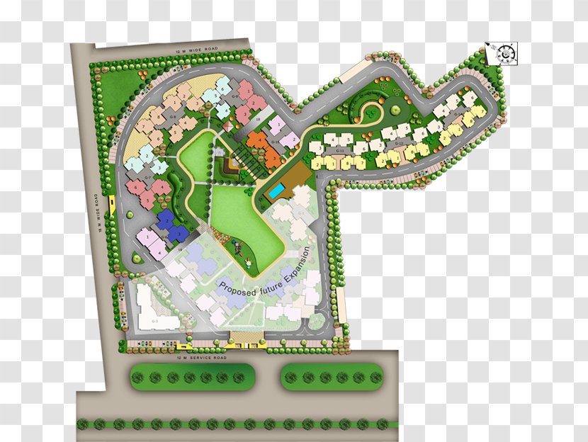 Nirala Greenshire Apartment Paramount Emotions Project Cleo County - Site Plan - Master Transparent PNG
