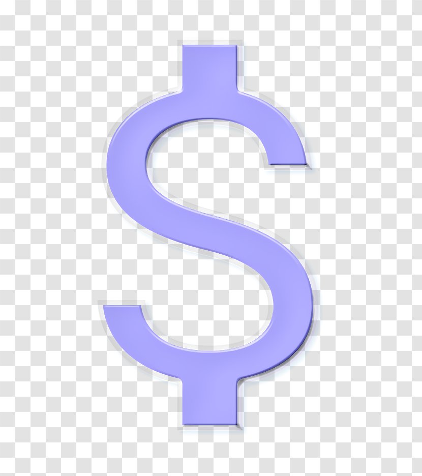 Attach Icon Money - Violet - Electric Blue Logo Transparent PNG
